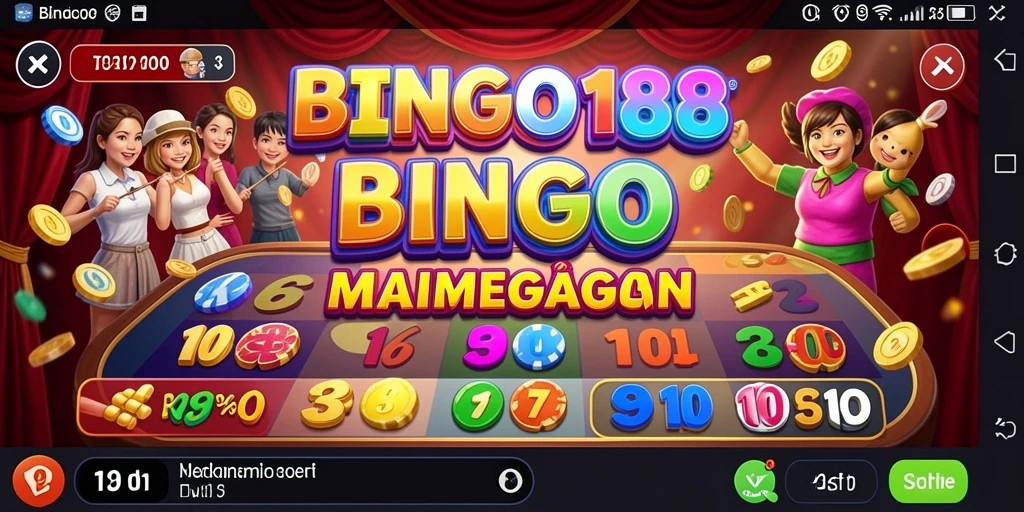 Tangkapan layar utama BINGO188 menampilkan gameplay yang seru dan interaktif.