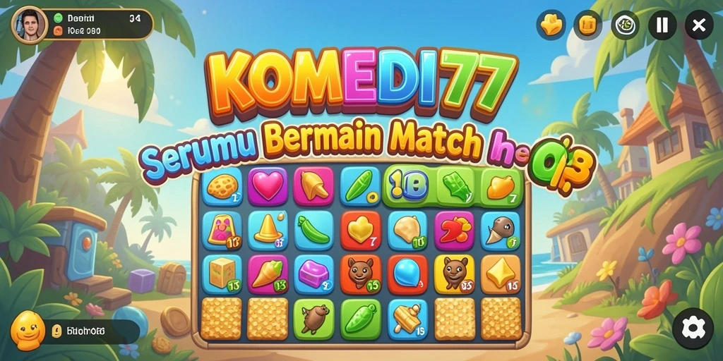 Tampilan gameplay Match-3 yang seru dan menghibur.