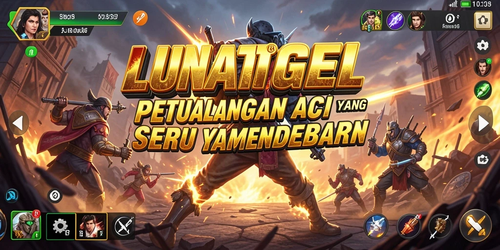 Gameplay LUNATOGEL menampilkan pertarungan seru dan grafis yang menawan.
