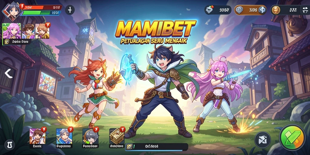Screenshot gameplay seru MAMIBET dengan karakter Anime ikonik.