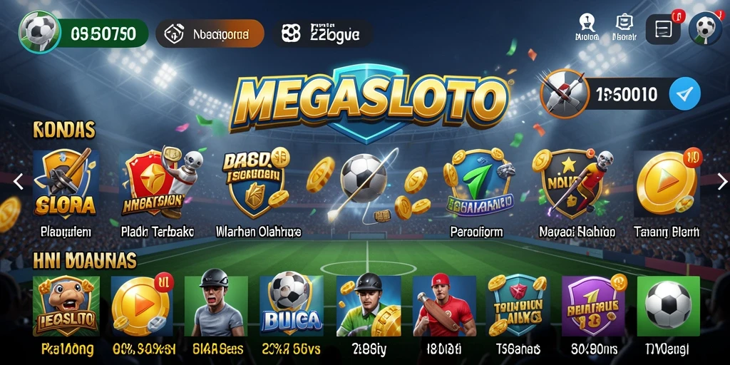 Tampilan gameplay <strong>MEGASLOTO</strong> yang menarik dan interaktif.