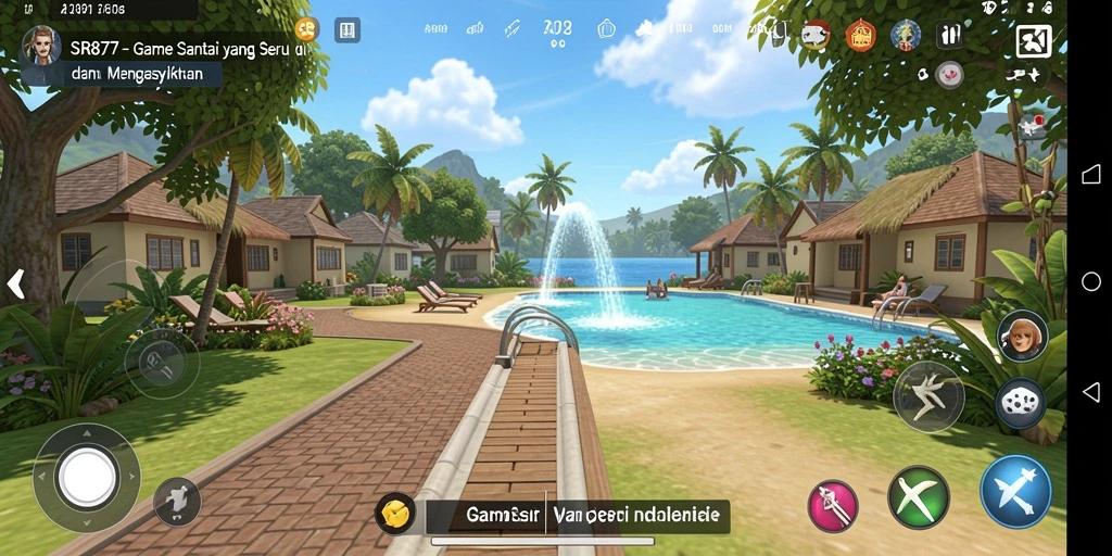 Tampilan gameplay menarik di SR877, menunjukkan kebersamaan dalam bermain.
